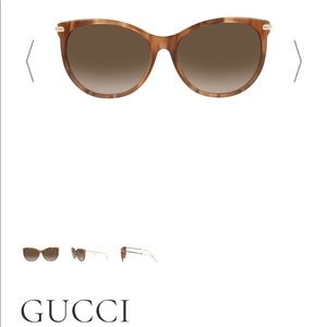 Gucci Cat Eye Bamboo Sunglasses
